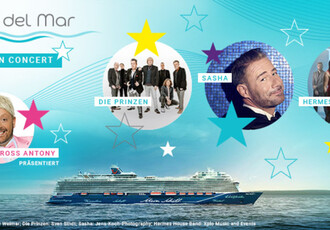 Reise Kreuzfahrt - Stars del Mar 2024  Mit an Bord: SASHA - Ross Anthony - Die Prinzen - Hermes House Band